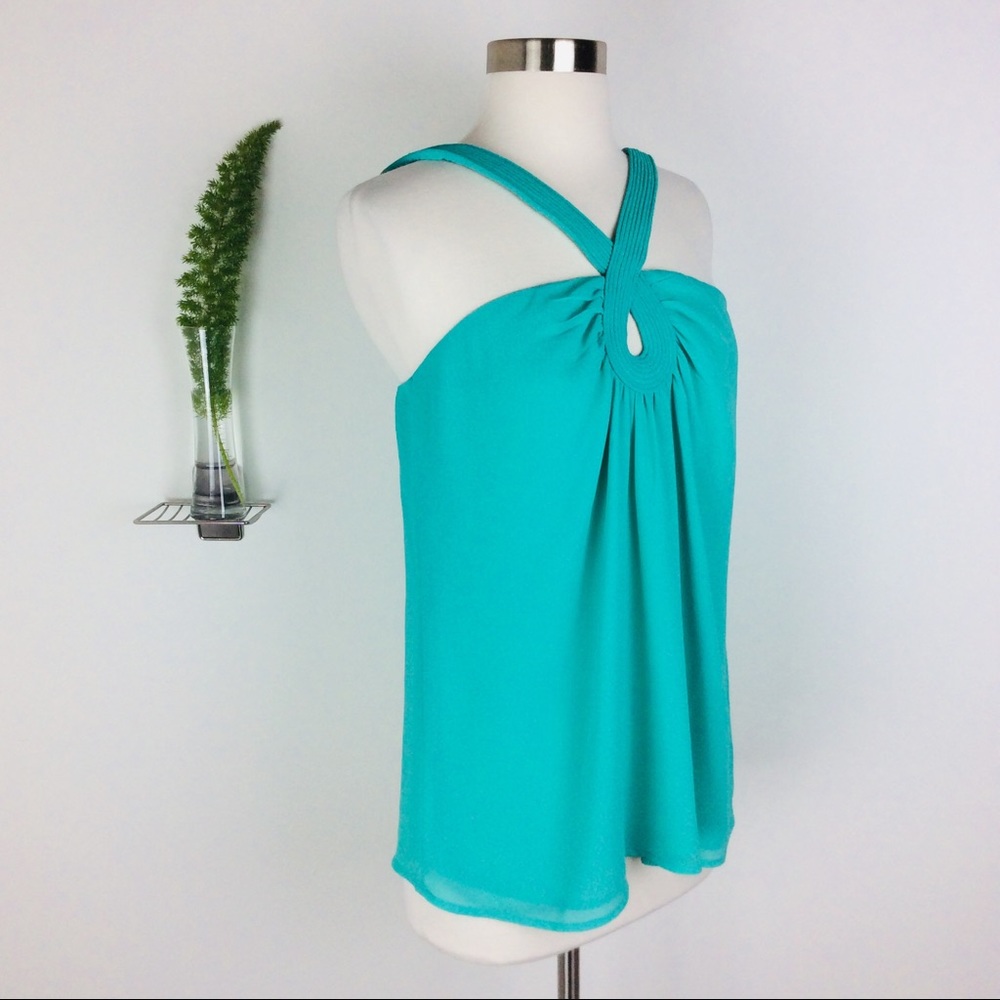 Naked Zebra Sexy Stylish Teal Green Ruched Top